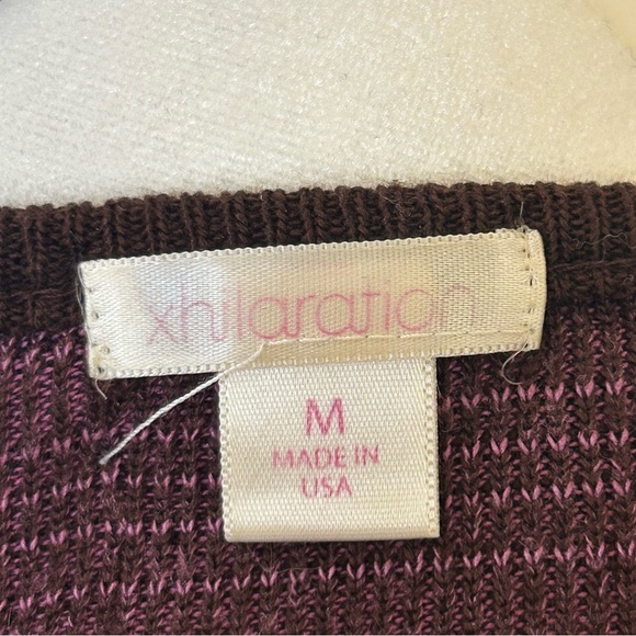 Vintage Y2K Babydoll Top Purple Striped Long Sleeve - Picture 16 of 16